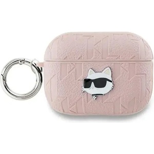 Karl Lagerfeld Кейс Karl Lagerfeld Monogram Choupette Head за AirPods Pro 2, розов (3666339283742)