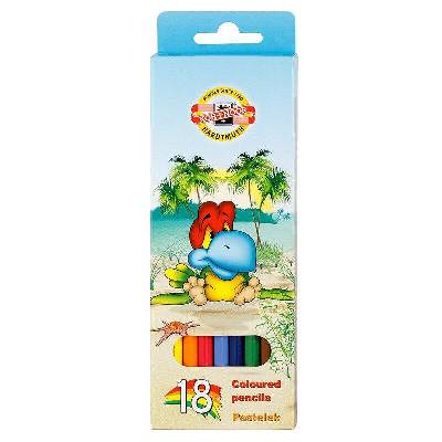 Цветни моливи koh-i-noor Птици 18 цвята k3553v