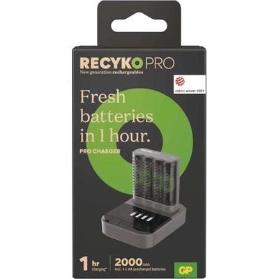 GP nabíjačka batérií Pro P461 + 4AA ReCyko Pro, B50460D