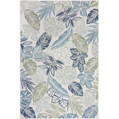 Flair Rugs Зелено-син килим за открито и закрито 120x170 cm Bella Leaf - Flair Rugs (503119377466)