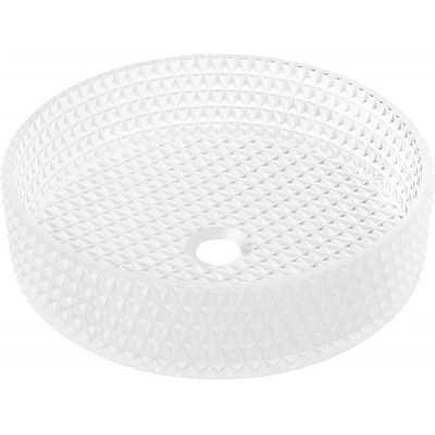 Mexen Aura стъклена мивка за плот 39 x 39 см, матово стъкло - 24013930 (24013930)