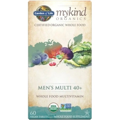Mykind Organics Men's Multi, multivitamín pre mužov 40+, 60 rastlinných tabliet