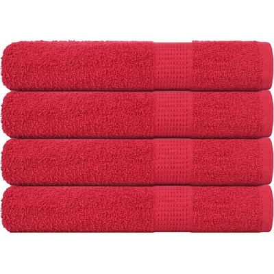 vidaXL Кърпи FROGN 4 бр. Червени 100x200 см 360 г/м2 (136939)