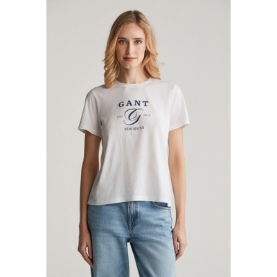Gant REG GRAPHIC SS T-SHIRT WHITE
