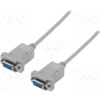 ASSMANN Kabel D-Sub 9pin zásuvka, z obou stran 1,8m šedá AK-610100-018-E