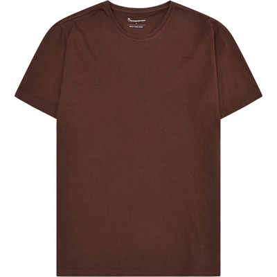 KnowledgeCotton Apparel Мъжка тениска KnowledgeCotton Apparel Agnar Basic T-Shirt - Shaved Chocolate - размер XL (216-8554-0414)