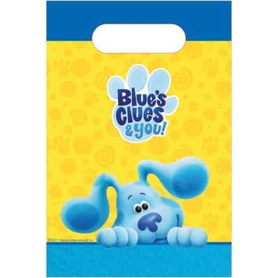 Amscan Tašky Blue's Clues 8 ks 15.8 cm x 23.6 cm