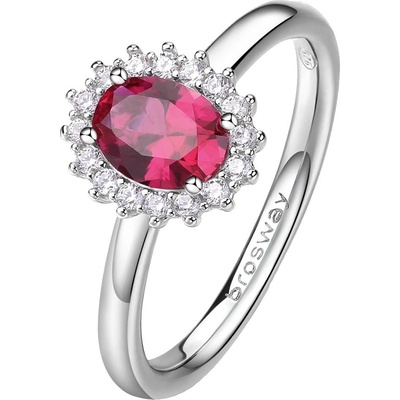 Brosway strieborný prsteň Fancy Passion Ruby FPR75