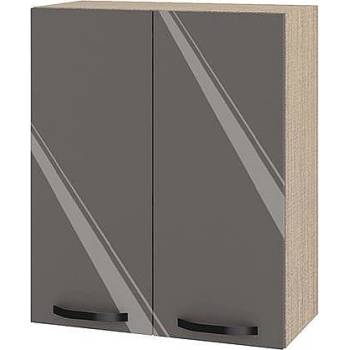 Image 1 of ИРИМ Горен кухненски шкаф Сити МФ-Антрацит гланц-05-3 60 см