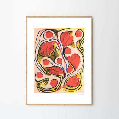 Moikka Plagát Summertime by Berit Mogensen Lopez 50x70 cm