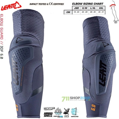 Leatt 6.0 elbow modro šedá