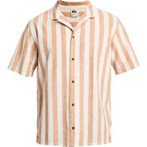 Quiksilver Мъжка риза с копчета Quiksilver Sunset Song S/S Shirt - Bone White Stripes Sunset - размер M (033-3286-0113)