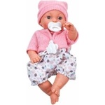 LEAN Toys Baby Doll Infant Hat Sweater Pacifier Sounds