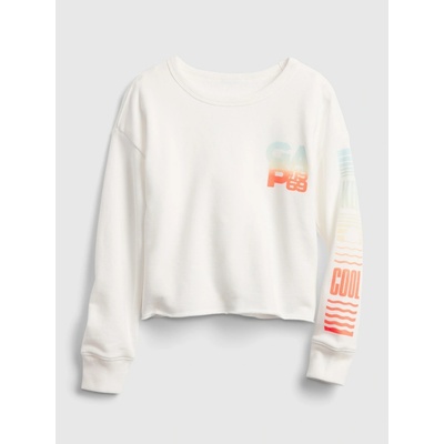 Gap 688190-01 Dětská mikina graphic Bílá