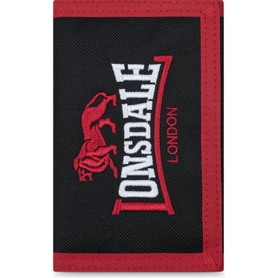 Lonsdale Wallet čierna červená 4255581586429