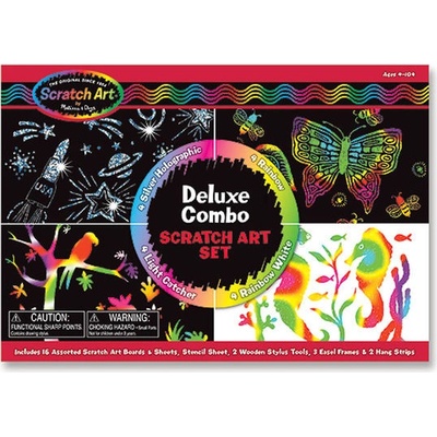 Melissa & Doug Škrábací obrázky sada deluxe