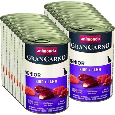 Animonda GranCarno Senior hovězí a jehně 18 x 400 g