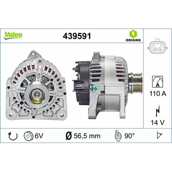 Alternátor VALEO 439591
