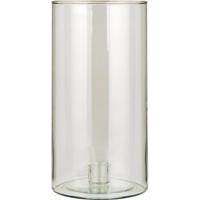 Skleněný svícen Ib Laursen 25 cm s objímkou pro sv. P.2,2 cm