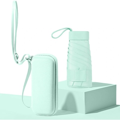 Skladací mini dáždnik do kabelky mint green
