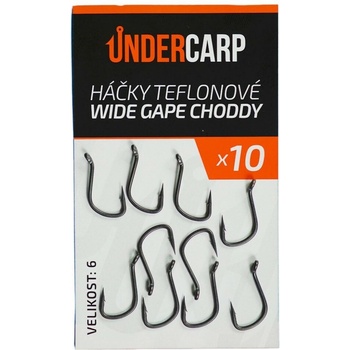 UnderCarp Teflonový Wide Gape Choddy Veľ. 6 10ks