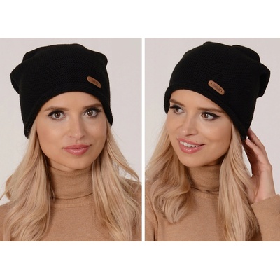 Fashionweek elegantní dámská teplá čepice beanie ZIZI-J4 černá