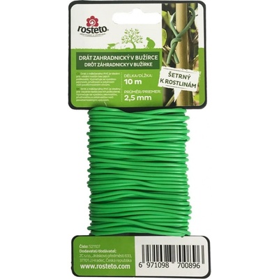 Drôt záhradnícky v bužírke Soft Rosteto - 2,5 mm x 10 m