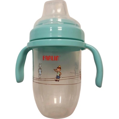 Farlin hrnček gulu mäkké náustok 240 ml tyrkysový