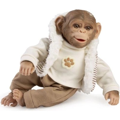 Guča 987 REBORN МАЙМУНЧЕ - реалистично бебе маймунче с меко текстилно тяло - 32 см