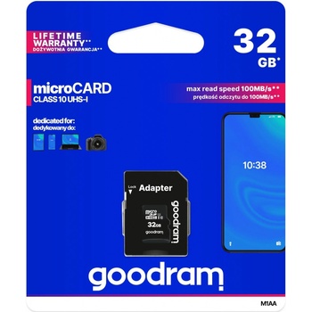 GOODRAM microSDHC 32GB UHS-I U1 + adapter M1AA-0320R11