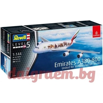 Image 1 of Revell Хоби модел REVELL 03882 - Airbus A380-800 Emirates Wild Life (R03882)