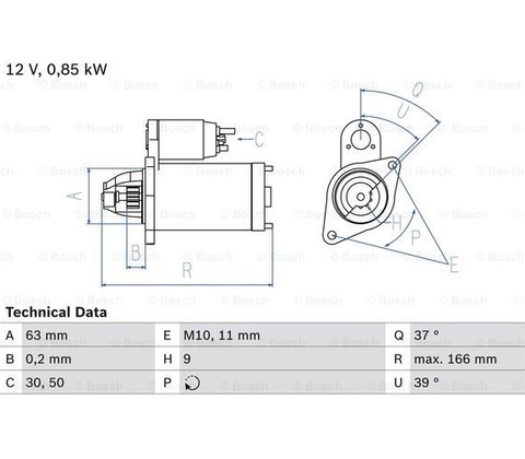 BOSCH Štartér 0986024190