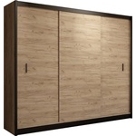 EMS Гардероб с плъзгащи врати SAPHIRA 250x215 см, дъб крафт (MT0012)