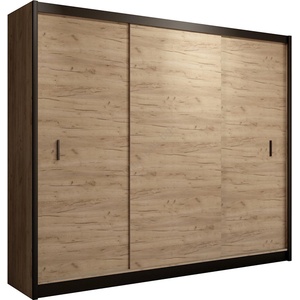 EMS Гардероб с плъзгащи врати SAPHIRA 250x215 см, дъб крафт (MT0012)