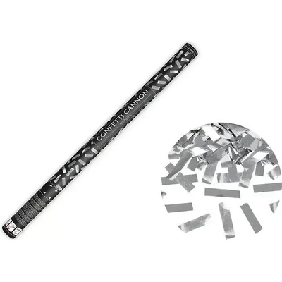 KONFETY vystreľovacie strieborné hoblinky 80cm