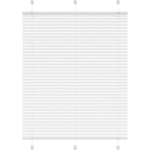 vidaXL Плисирана щора Бяла 105x150 cm Ширина на плата 104, 4 cm (4015501)