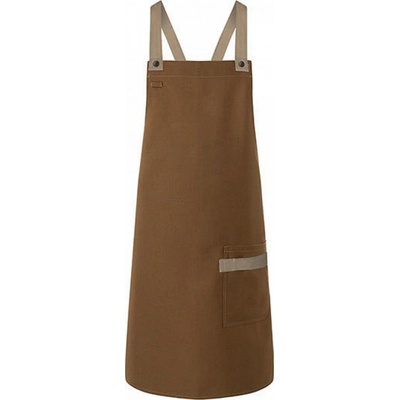 Karlowsky Stylová Urban zástěra s překřížením a boční kapsou 70x85cm skořicová Pantone 2321C 70x85cm KY119