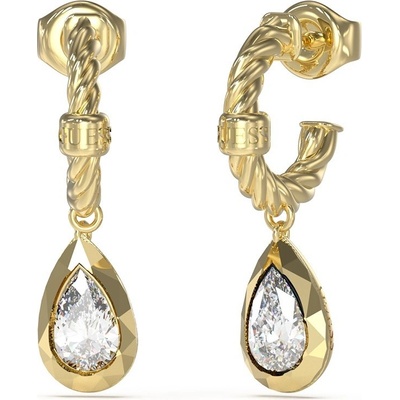 Guess okouzlujíci pozlacené náušnice 4G Light JUBE05243JWYGT/U