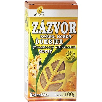 Milota Zázvor pravý oddenek mletý 100 g
