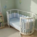 Babyhome Обиколник тип възглавничка 240 см Цвят Син (8684232004276)