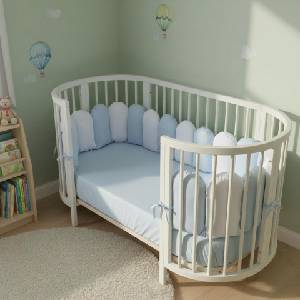 Babyhome Обиколник тип възглавничка 240 см Цвят Син (8684232004276)