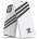 Adidas OR Booklet Case PU за iPhone 12 / 12 Pro 6.1" - бял и черен (8718846083768)