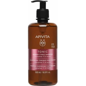 APIVITA Шампоан за жени против косопад, Apivita Women' s Tonic Shampoo with Hippophae TC & Bay Laurel 500ml Eco Pack