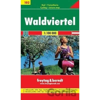 Freytag a Berndt 102 Waldviertel 1:100 000 cykloturistická mapa