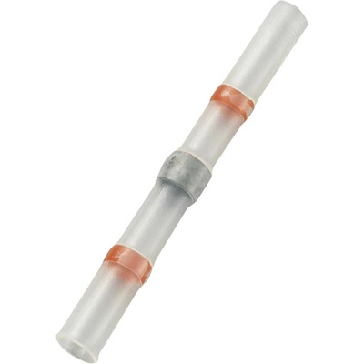 TRU COMPONENTS 736410 krimpovacie spojka so zmršťovacou bužírkou 0.304 mm² 0.705 mm² úplne izolované červená 30 ks
