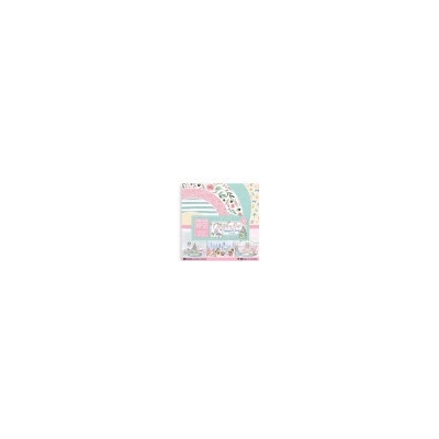 Sada papírů 20,3x20,3 190g Christmas Rose Stamperia SCR525863