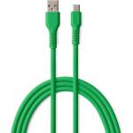 Colorum Кабел Colorum - 14976, USB-C/USB-A, 1.8 m, зелен (14976)