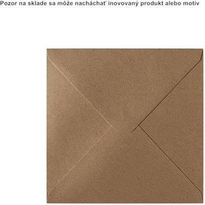 Obálky 16x16 cm kraft 120g 10ks prírodná