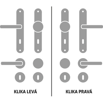 HOLAR KD basic Rhodos BSR WC KĽUČKA/KĽUČKA ĽAVÁ brúsená nerez
