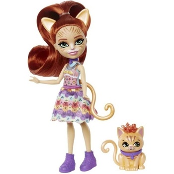 Mattel ENCHANTIMALS se zvířátkem Tarla Tabby a Cuddler